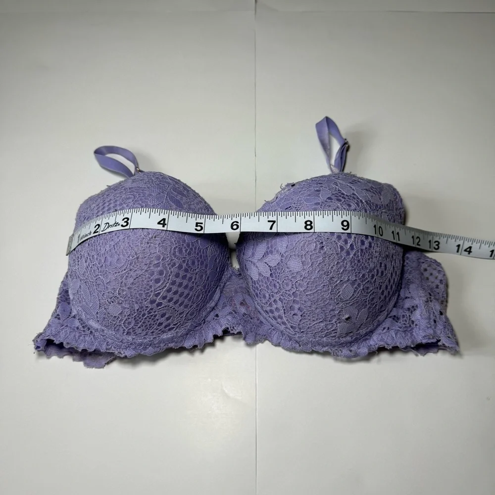 Juicy Couture‎ Lavender Lace Bra 34C Underwire Comfortable Fit